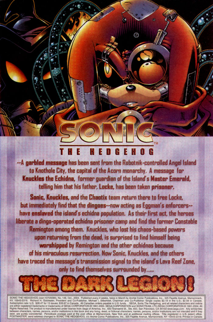 Sonic - Archie Adventure Series October 2004 Page 1